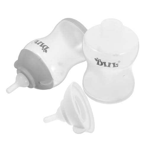 EXHUMKY 2 STÜCK Tragbare Fütterungsflasche für Welpen und Kätzchen für Reisen und Outdoor Aktivitäten Flaschen und Weiß von EXHUMKY
