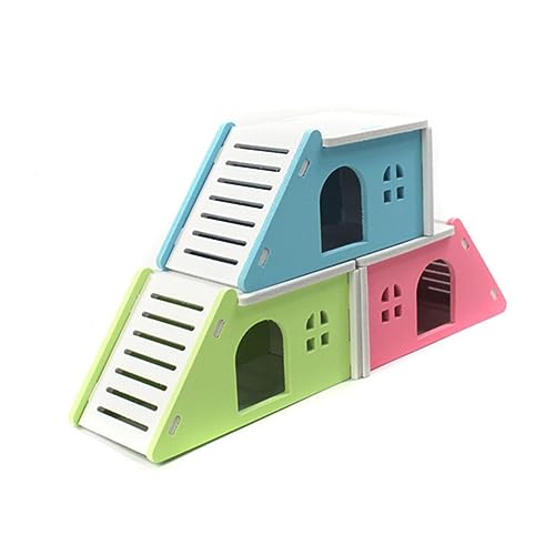 EXHUMKY 2 Stück Haustierhölzern Villa Hamsterkäfig Bett Guinea Zwerg Einstreu für Hamster Hamsterhaus PVC Hamsterhütte Bambus Blau EXHUMKY 2 Stück Haustierhölzern Villa Hamsterkäfig Bett Guinea Zwerg Einstreu für Hamster Hamsterhaus PVC Hamsterhütte Bambus Blau von EXHUMKY