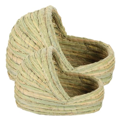 EXHUMKY 2 Stück Hühner Nistnest aus Stroh Woven Nest für Kleintiere für Hühnerzucht und Eiablage und Temperaturregulierend Tragbar und Einfach zu Reinigen EXHUMKY 2 Stück Hühner Nistnest aus Stroh Woven Nest für Kleintiere für Hühnerzucht und Eiablage und Temperaturregulierend Tragbar und Einfach zu Reinigen von EXHUMKY