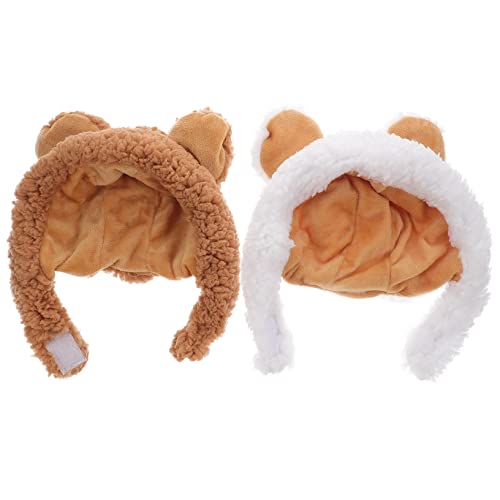 EXHUMKY 2 Stück Katze Kopfbedeckung Drinnen Katzenmütze Katzenohren Haustierkostüme Für Katzen Katzenkostüm Katzenhut Kätzchen Zubehör Pflegeprodukte Für Katzen Outfits Hüte Kurzer Plüsch EXHUMKY 2 Stück Katze Kopfbedeckung Drinnen Katzenmütze Katzenohren Haustierkostüme Für Katzen Katzenkostüm Katzenhut Kätzchen Zubehör Pflegeprodukte Für Katzen Outfits Hüte Kurzer Plüsch von EXHUMKY