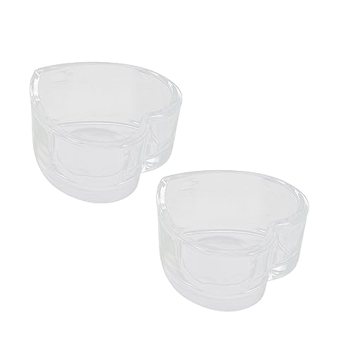 EXHUMKY 2 Stück Kompakte Hamster Näpfe Transparente Bruchsichere Futter und Wasserschalen für Kleintiere Leicht zu Reinigen für Meerschweinchen und Chinchillas Geeignet EXHUMKY 2 Stück Kompakte Hamster Näpfe Transparente Bruchsichere Futter und Wasserschalen für Kleintiere Leicht zu Reinigen für Meerschweinchen und Chinchillas Geeignet von EXHUMKY