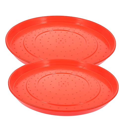 EXHUMKY 2 Stück Küken Futterplatte Runde Futtertrays mit Rutsch Boden für Einfache Fütterung von Hühnern und Gänsen Praktische Futterbehälter für Geflügel EXHUMKY 2 Stück Küken Futterplatte Runde Futtertrays mit Rutsch Boden für Einfache Fütterung von Hühnern und Gänsen Praktische Futterbehälter für Geflügel von EXHUMKY