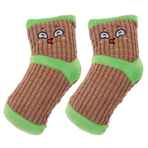 EXHUMKY 2 Stück Plüsch Quietschspielzeug für Hunde Interaktives Kauspielzeug für Welpen und Langlebiges mit Zahnpflegefunktion für Drinnen und Draußen EXHUMKY 2 Stück Plüsch Quietschspielzeug für Hunde Interaktives Kauspielzeug für Welpen und Langlebiges mit Zahnpflegefunktion für Drinnen und Draußen von EXHUMKY