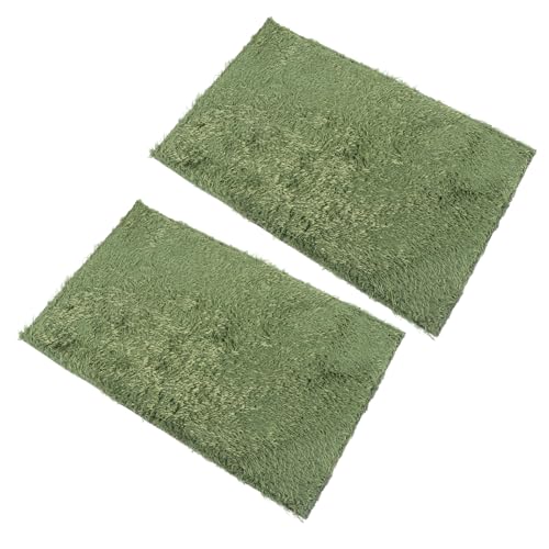 EXHUMKY 2 Stück Reptilien Teppichmatte Simuliertes Moos Terrarium Unterlage für Eidechsen Schildkröten und Schlangen und Anpassbar EXHUMKY 2 Stück Reptilien Teppichmatte Simuliertes Moos Terrarium Unterlage für Eidechsen Schildkröten und Schlangen und Anpassbar von EXHUMKY