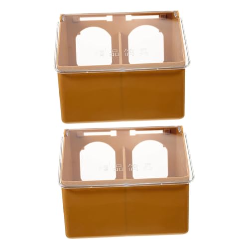 EXHUMKY 2St Futterbox für Tauben Vogelkäfig Wasserspender für Haustiervögel vogelfutterspender Vogel futterspender spülbecken waschtischarmatur Kleiner Vogelhäuschen für den Käfig Abs EXHUMKY 2St Futterbox für Tauben Vogelkäfig Wasserspender für Haustiervögel vogelfutterspender Vogel futterspender spülbecken waschtischarmatur Kleiner Vogelhäuschen für den Käfig Abs von EXHUMKY
