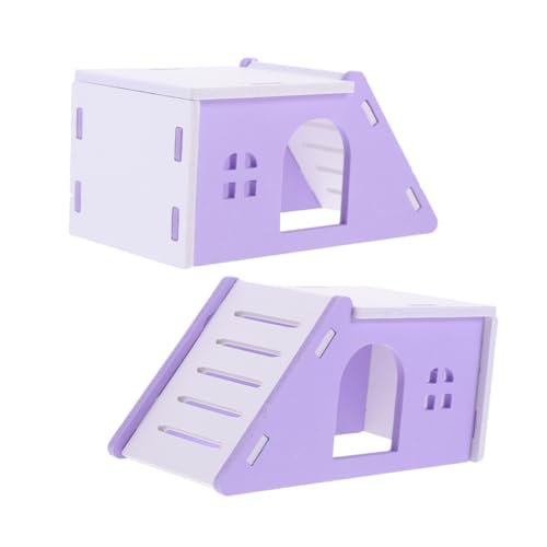 EXHUMKY 2St Hamsterbett Schweine Meerschweinchen Hamsterkäfig Spielzeugbaum für Haustiere Milbe Wurf hamsterhaus Hamster Spielplatz Hamsterversteck Versteck für Hamsterhäuser PVC EXHUMKY 2St Hamsterbett Schweine Meerschweinchen Hamsterkäfig Spielzeugbaum für Haustiere Milbe Wurf hamsterhaus Hamster Spielplatz Hamsterversteck Versteck für Hamsterhäuser PVC von EXHUMKY