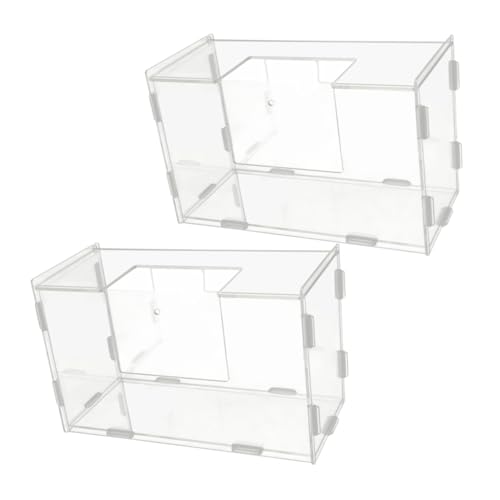 EXHUMKY Meerschweinchen-heu-Futter-Set Acrylbehälter Futterständer Chinchilla-grashalter Für Heimtierbedarf von EXHUMKY