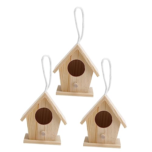 EXHUMKY 3 Stück Simulierter Schmuck Von Vogelnest Klein Groß Vogelhäuschen Draußen Vogelhäuschen Für Draußen Miniatur Außendekorationen Gartenverzierung Ornamente Holz EXHUMKY 3 Stück Simulierter Schmuck Von Vogelnest Klein Groß Vogelhäuschen Draußen Vogelhäuschen Für Draußen Miniatur Außendekorationen Gartenverzierung Ornamente Holz von EXHUMKY