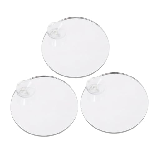 EXHUMKY 3stücke Betta Spiegel Mit Saugnapf Acryl Fischtank Spiegel Zur Fischaktivierung Und Dekoration Für Aquarien Und Betta-zubehör von EXHUMKY