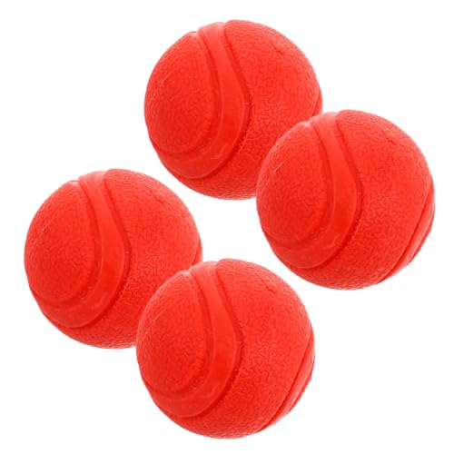 EXHUMKY 4 Stück Feste Ballspielzeug Hundeball Interaktives Katzenspielzeug Kätzchen Haustier -Kauspielzeug Bälle für Hunde Schleifspielzeug für Haustiere Ball für Hunde TPR rot EXHUMKY 4 Stück Feste Ballspielzeug Hundeball Interaktives Katzenspielzeug Kätzchen Haustier -Kauspielzeug Bälle für Hunde Schleifspielzeug für Haustiere Ball für Hunde TPR rot von EXHUMKY