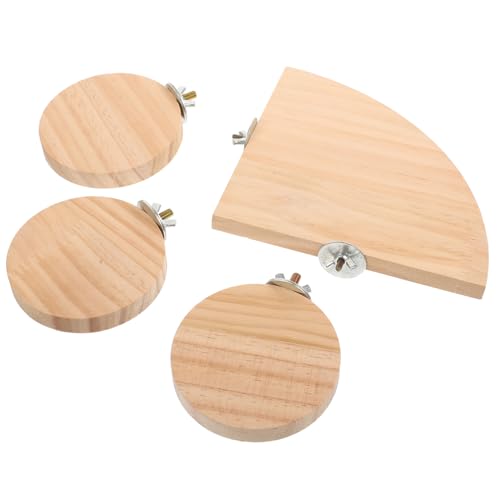 EXHUMKY 4stücke Hamster Plattform Für Käfige Teiliges Fächerförmige Standfläche Für Hamster Meerschweinchen Und Vögel Hochwertige Käfigzubehör Fördert Spiel Und Entspannung von EXHUMKY