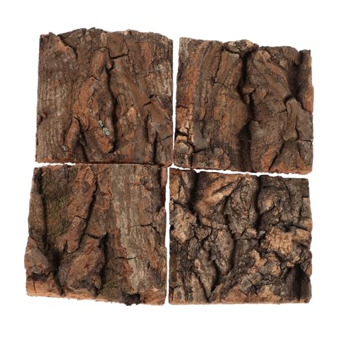 EXHUMKY 4stücke Reptilien-Terrarium-dekor Kletterwand Versteck Plattform Für Schlangen Spinnen Geckos Terrarien-zubehör Aus Naturmaterialien Langlebig Einfach Zu Reinigen von EXHUMKY