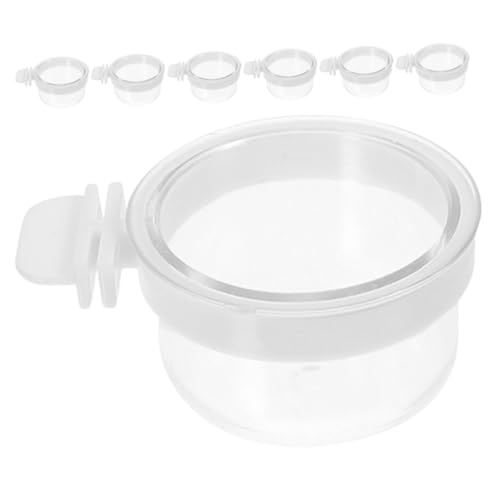EXHUMKY 7 Stück Futterstelle für Papageien Futternapf für Papageien Cockatiel Clear Feeder Vogelfutterbecher Sittich Futternapf Plastik Transparent Wiederverwendbar EXHUMKY 7 Stück Futterstelle für Papageien Futternapf für Papageien Cockatiel Clear Feeder Vogelfutterbecher Sittich Futternapf Plastik Transparent Wiederverwendbar von EXHUMKY