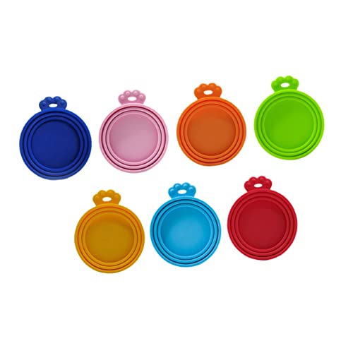 EXHUMKY 7pcs Haushaltsmittel Können Deckel Verschleißfestes Deckeln Von Silikon-Haustier-lebensmittelabdeckungen Hundeversorgung EXHUMKY 7pcs Haushaltsmittel Können Deckel Verschleißfestes Deckeln Von Silikon-Haustier-lebensmittelabdeckungen Hundeversorgung von EXHUMKY