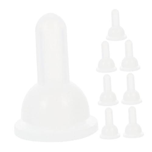 EXHUMKY 8 Stücke Haustier Schnuller Zubehör Taube Haustier Haustier Fütterung Silikon Kätzchen Fütterung Ziege Stillnippel EXHUMKY 8 Stücke Haustier Schnuller Zubehör Taube Haustier Haustier Fütterung Silikon Kätzchen Fütterung Ziege Stillnippel von EXHUMKY
