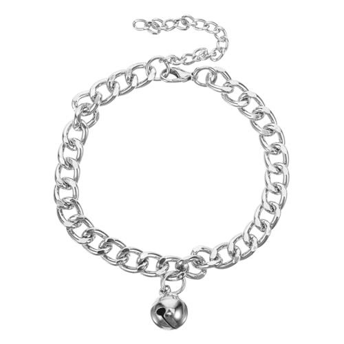 EXHUMKY Aluminiumlegiertes Haustierhalsband mit Glöckchen Verstellbares Dekoratives Katzenhalsband für Kätzchen und Kleine Stilvolles Design für Optimale EXHUMKY Aluminiumlegiertes Haustierhalsband mit Glöckchen Verstellbares Dekoratives Katzenhalsband für Kätzchen und Kleine Stilvolles Design für Optimale von EXHUMKY