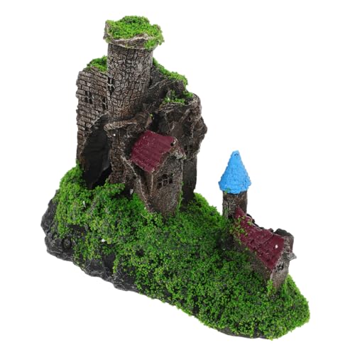 EXHUMKY Aquarium Dekoration, Landschaftsschloss Für Aquarium, Desktop Tank Schloss, Aquarium Dekoration, Schloss, Verschleißfestes Aquarium Schloss, Aquarium Ornament, EXHUMKY Aquarium Dekoration, Landschaftsschloss Für Aquarium, Desktop Tank Schloss, Aquarium Dekoration, Schloss, Verschleißfestes Aquarium Schloss, Aquarium Ornament, von EXHUMKY