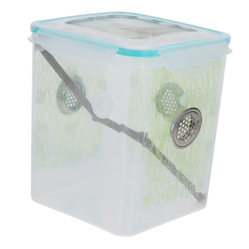 EXHUMKY Aufzuchtbox Für Insekten Transparentes Reptilien-Terrarium Kunststoff-futterbehälter Für Mantis Spinnenbox Kleines Gehege Für Vogelspinnen Insektenschutzbox Terrariumbehälter EXHUMKY Aufzuchtbox Für Insekten Transparentes Reptilien-Terrarium Kunststoff-futterbehälter Für Mantis Spinnenbox Kleines Gehege Für Vogelspinnen Insektenschutzbox Terrariumbehälter von EXHUMKY