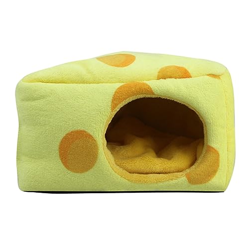 EXHUMKY Hamsterversteck Käfigzubehör Meerschweinchen-transportbox Winddichtes Bett Für Hamster Bezauberndes Nest in Kuchenform Für Kleintiere von EXHUMKY