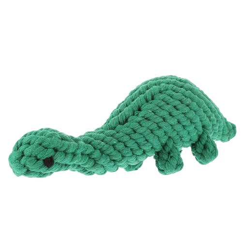 EXHUMKY Dinosaurierförmiger Hund Bittierspielzeug Welpe Kauspielzeug Für Hunde Zahnen Hundespielzeug Aus Seil Backenzähne Hundezahlerspielzeug Haustier Klein Grün Baumwollseil EXHUMKY Dinosaurierförmiger Hund Bittierspielzeug Welpe Kauspielzeug Für Hunde Zahnen Hundespielzeug Aus Seil Backenzähne Hundezahlerspielzeug Haustier Klein Grün Baumwollseil von EXHUMKY