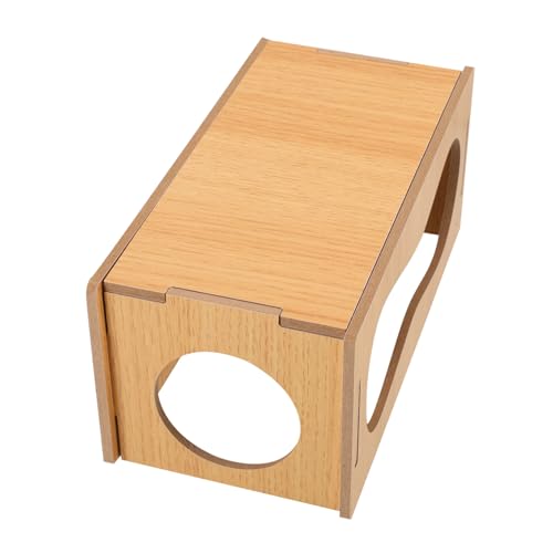 EXHUMKY Hamsterhaus Aus Holz Mit Tunnel Gemütliche Rückzugsmöglichkeit Für Hamster Und Meerschweinchen Langlebig Vielseitig Nutzbar Als Schlafplatz Oder Versteck EXHUMKY Hamsterhaus Aus Holz Mit Tunnel Gemütliche Rückzugsmöglichkeit Für Hamster Und Meerschweinchen Langlebig Vielseitig Nutzbar Als Schlafplatz Oder Versteck von EXHUMKY