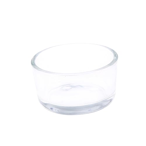 EXHUMKY Futterschale für Reptilien Transparentes Design Hochwertiges Kristallglas für Futter von Schildkröten Echsen und Fischen Multifunktional für Terrarien von EXHUMKY