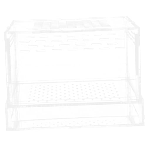 EXHUMKY Gerstenwurm -Fütterungsbox Spinnen -Terrarium Skorpiongehäuse Zubehör für Schlangengehege Gecko Insekten -Terrarium Aufbewahrungsbehälter für Reptilienfutter Acryl Transparent EXHUMKY Gerstenwurm -Fütterungsbox Spinnen -Terrarium Skorpiongehäuse Zubehör für Schlangengehege Gecko Insekten -Terrarium Aufbewahrungsbehälter für Reptilienfutter Acryl Transparent von EXHUMKY
