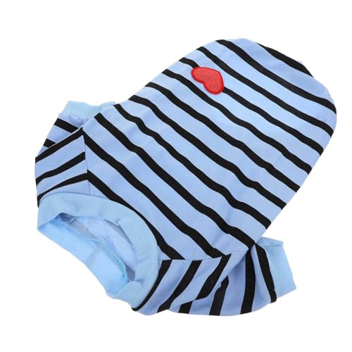 EXHUMKY Hundeshirt Für Hunde Atmungsaktive Sommerkleidung Bequeme Gestreifte T-Shirts XL Für Tägliches Tragen Feiertage Und Fotoshootings Aus Leichtem Sicherem Material EXHUMKY Hundeshirt Für Hunde Atmungsaktive Sommerkleidung Bequeme Gestreifte T-Shirts XL Für Tägliches Tragen Feiertage Und Fotoshootings Aus Leichtem Sicherem Material von EXHUMKY