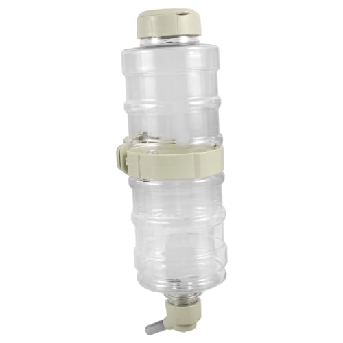 EXHUMKY Hängender Haustier Wasserspender für Hunde und Kleintiere Auslaufsichere Trinkflasche für Käfige Grünes Design für Kaninchen und Meerschweinchen Praktischer Wasserspender für von EXHUMKY