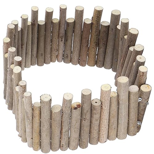 EXHUMKY Hamster Zaun Spielzeug Aus Holz Mehrzweck Käfigzubehör Für Kleintiere DIY Pet Fence Für Hamster Sicherer Und Langlebiger Rückzugsort Für Lebhafte Nager von EXHUMKY