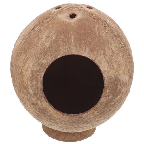 EXHUMKY Hamster Kokosnussschalennest, Hamsterhaus, Meerschweinchenversteck, Hamsterhäuser, Heim, Rattenversteck, Käfig, Hamsterhaus, Kokosnussschalen, Rattenversteck, Hamster, EXHUMKY Hamster Kokosnussschalennest, Hamsterhaus, Meerschweinchenversteck, Hamsterhäuser, Heim, Rattenversteck, Käfig, Hamsterhaus, Kokosnussschalen, Rattenversteck, Hamster, von EXHUMKY