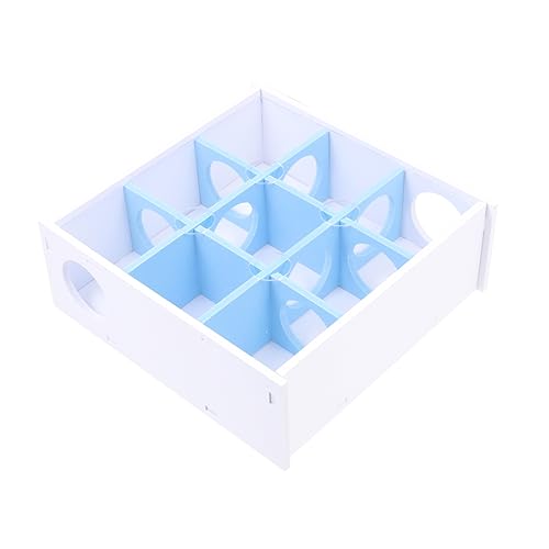 EXHUMKY Acryl Hamster Labyrinth Spielzeug Für Kleintiere Stressreduzierendes Nager-Spielzeug Sicheres Material Blauer Tunnel Fördert Aktivität Und Wohlbefinden Von Hamstern Und Mäusen von EXHUMKY