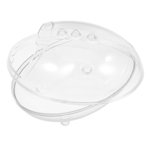 EXHUMKY Hamsterbadewanne: Hamsterbadezimmer, Kleintier-lebensraum-, Sandbadbehälter, Transparentes Bett, Schlafunterlage, Nest Für Kleine Haustiere, Käfigzubehör von EXHUMKY