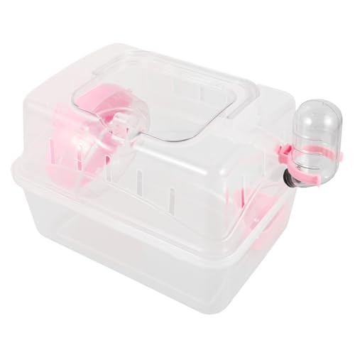 EXHUMKY Hamster Transportbox Tragbare Käfig Für Kleintiere Multifunktionale Reisekäfig Für Hamster Mäuse Und Kleine Haustiere Für Ausflüge Reisen Und Einkäufe Aus Langlebigem von EXHUMKY