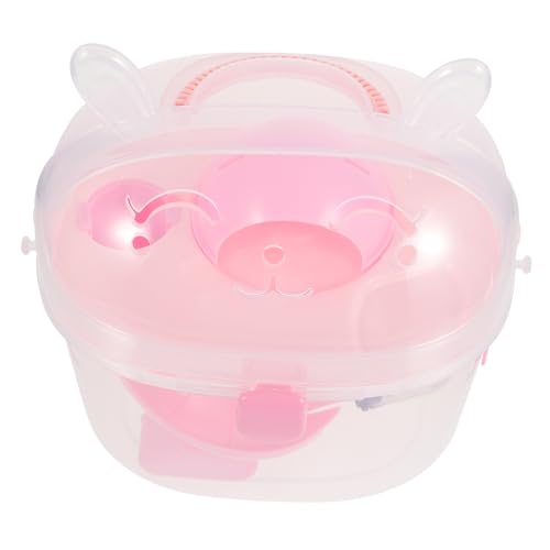 EXHUMKY Hamster Tragetasche Kompakte Tragbare Käfig Für Kleine Haustiere Für Reisen Ausflüge Und Camping Aus Robustem Kunststoff Leicht Zu Reinigen Und Bequem Für Tier von EXHUMKY