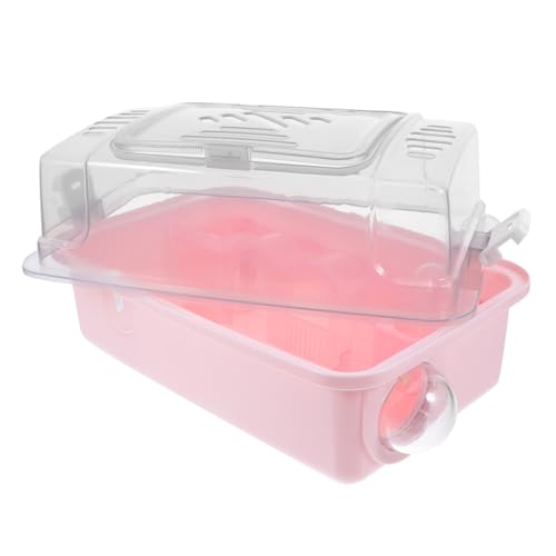 EXHUMKY Hamsterkäfig Hamsterspielzeug Käfig für Hamster Hamstergehäuse Kleine Tierkäfige Wasserflaschenhamster Mäusekäfig für Haustiere Katzenkäfig Hamster Tragetasche käfig Plastik Rosa EXHUMKY Hamsterkäfig Hamsterspielzeug Käfig für Hamster Hamstergehäuse Kleine Tierkäfige Wasserflaschenhamster Mäusekäfig für Haustiere Katzenkäfig Hamster Tragetasche käfig Plastik Rosa von EXHUMKY