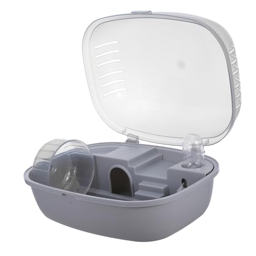 EXHUMKY Indoor Hamsterkäfig Kunststoff Mit Atmungsaktivität Tragbare Transportbox Für Kleintiere Für Und Ausflüge Vielseitig Einsetzbar Für Hamster Und Kleine Haustiere von EXHUMKY