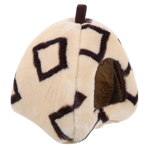 EXHUMKY Chinchilla Hamster Versteck Gemütliches Bett Haustier Käfig Zubehör Dekorative Warme Nest von EXHUMKY