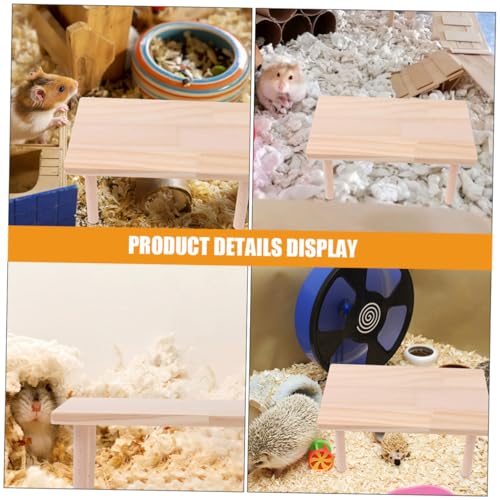 EXHUMKY Hamsterplattform aus Massivem Holz mit Rampe Robust und Knabberfest Bietet Extra Kletter Spielbereich für Kleine Hamster und Kleintiere Mittlere für Goldhamsterkäfige EXHUMKY Hamsterplattform aus Massivem Holz mit Rampe Robust und Knabberfest Bietet Extra Kletter Spielbereich für Kleine Hamster und Kleintiere Mittlere für Goldhamsterkäfige von EXHUMKY
