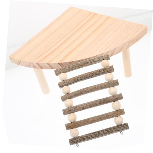 EXHUMKY Hamsterspielzeug, Meerschweinchenleiter, Holzleiterplattform Für Rattenhamster, Sprungplattform, Hamster Holzplattform, Hamsterleiterplattform, Dekorative Chinchilla EXHUMKY Hamsterspielzeug, Meerschweinchenleiter, Holzleiterplattform Für Rattenhamster, Sprungplattform, Hamster Holzplattform, Hamsterleiterplattform, Dekorative Chinchilla von EXHUMKY