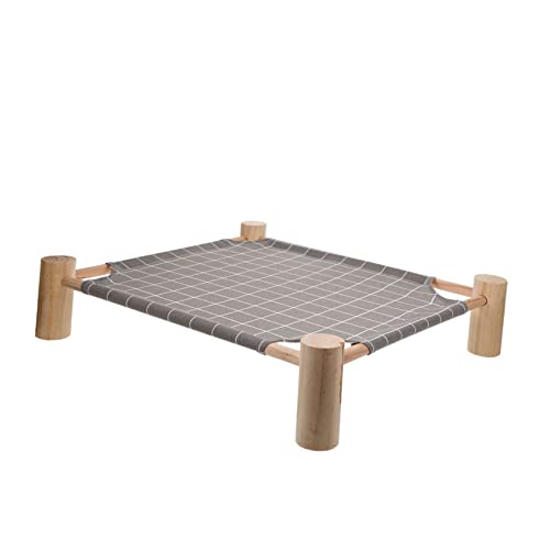 EXHUMKY Haustier Campingbett, Hundehängemattenbett, Kleines Bett Für Haustier, Hunde Campingbett, Haustierbedarf, Haustierschlafbett, Waschbares Kätzchenbett, Holzgestell, Haustierbett, EXHUMKY Haustier Campingbett, Hundehängemattenbett, Kleines Bett Für Haustier, Hunde Campingbett, Haustierbedarf, Haustierschlafbett, Waschbares Kätzchenbett, Holzgestell, Haustierbett, von EXHUMKY