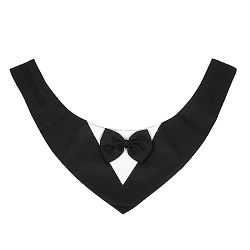EXHUMKY Haustier -Geburtstagskette für Party Outfit Hundezubehör Hund Geburtstagsschal Kragen Haustierdekoration Schal Hund verkleiden Welpen-Bandana Hundehalsband mit Fliege Stoff Schwarz EXHUMKY Haustier -Geburtstagskette für Party Outfit Hundezubehör Hund Geburtstagsschal Kragen Haustierdekoration Schal Hund verkleiden Welpen-Bandana Hundehalsband mit Fliege Stoff Schwarz von EXHUMKY