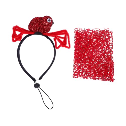 EXHUMKY Haustier-Lätzchen Kostüme Spinnenkostüm für Hunde Halloween-Haustierbandanas Partyzubehör für Hundegeburtstage Hundeleine Hundespinnen-Stirnband Hunde Spinnenbandanas Polyester rot EXHUMKY Haustier-Lätzchen Kostüme Spinnenkostüm für Hunde Halloween-Haustierbandanas Partyzubehör für Hundegeburtstage Hundeleine Hundespinnen-Stirnband Hunde Spinnenbandanas Polyester rot von EXHUMKY