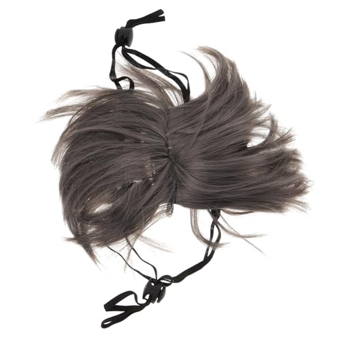 EXHUMKY Haustier Perücke Hundeperücken Für Kleine Hunde Hundeshampoo Und Spülung Kapuzenpullover Für Hunde Hunde-Cosplay-perücke Lustige Hundeperücke Hundekostüme Dark Grey Nylonfaser EXHUMKY Haustier Perücke Hundeperücken Für Kleine Hunde Hundeshampoo Und Spülung Kapuzenpullover Für Hunde Hunde-Cosplay-perücke Lustige Hundeperücke Hundekostüme Dark Grey Nylonfaser von EXHUMKY