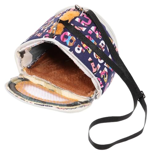 EXHUMKY Haustierbett Tragetasche Beutel Hamstertasche Reisetaschen Ratte Tragbarer Guinea -Träger Haustier Handtaschen Tragbare Haustasche Tasche für Hamster Hamsterhalter Segeltuch von EXHUMKY