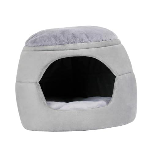 EXHUMKY Haustierbett Winterwarmes Welpenzelt Eigentumswohnung Katzenminze-bodenspielzeug Doppeltes Katzenbett Katzenbälle Katze Befs Katzenwarmes Höhlenhaus Wurf Light Grey Pp Baumwolle EXHUMKY Haustierbett Winterwarmes Welpenzelt Eigentumswohnung Katzenminze-bodenspielzeug Doppeltes Katzenbett Katzenbälle Katze Befs Katzenwarmes Höhlenhaus Wurf Light Grey Pp Baumwolle von EXHUMKY