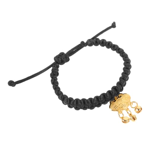 EXHUMKY Haustierhalsband Halskette mit Welpenhalsband Code für Katzen Kätzchenkragen mit Glocke klein kompakte Hundehalsbandglocken Haustierkette Kätzchen-Kragen Messing Schwarz EXHUMKY Haustierhalsband Halskette mit Welpenhalsband Code für Katzen Kätzchenkragen mit Glocke klein kompakte Hundehalsbandglocken Haustierkette Kätzchen-Kragen Messing Schwarz von EXHUMKY