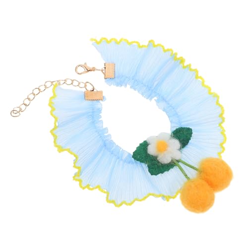EXHUMKY Haustierhalsband Haustierschals Hundendekor Süßes Hundelätzchen Lätzchen Für Haustier Schal Für Haustiere Dekorativer Haustierschal Hundespeichelschal Hund Halsbekleidung Polyester von EXHUMKY