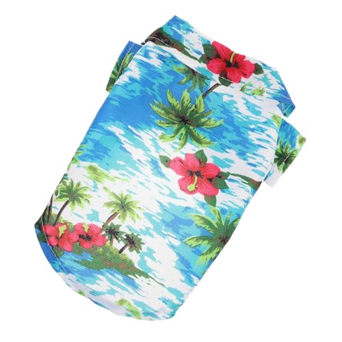 EXHUMKY Hawaiihemd Für Haustiere, Bezaubernde Hundekleidung, Hunde Outfit, Welpenhemden, Katzen, Sweatshirt, Haustierkleidung, Sommer Welpenhemd, Haustier T Shirt, Bequeme Hundekleidung, von EXHUMKY