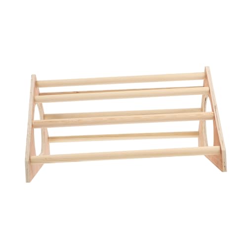 EXHUMKY Holz Hühnerständer für Papageien und Hühner Vielseitige Sitzstange für Vögel Fördert Spiel und Bewegung für Kleine bis Große Vögel Verarbeitung von EXHUMKY